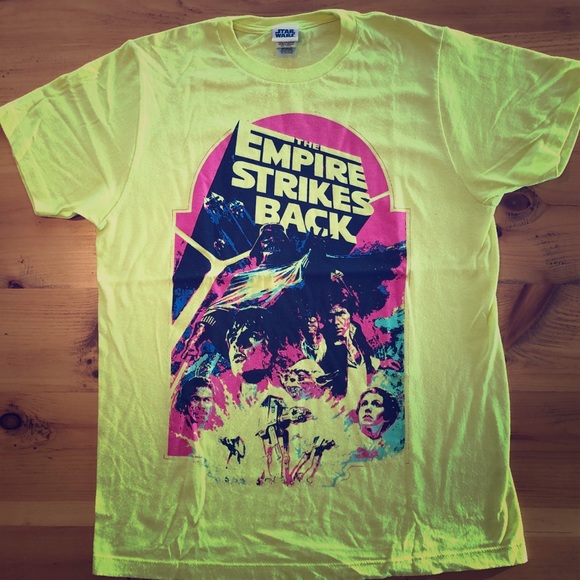 Star Wars Empire Strikes Back neon men’s tee shirt